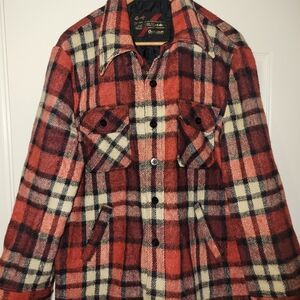 Vintage Sears Wool Plaid Jacket Men’s Lined Workwear Coat